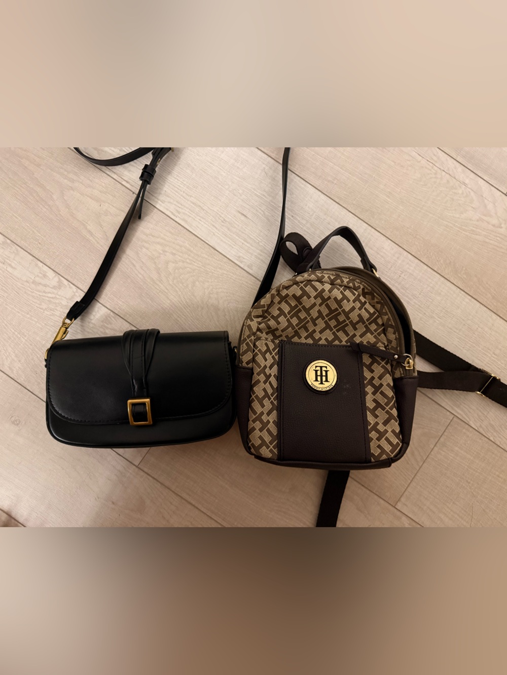 2x bags ( 1x Zara and 1x Tommy Hilfiger)